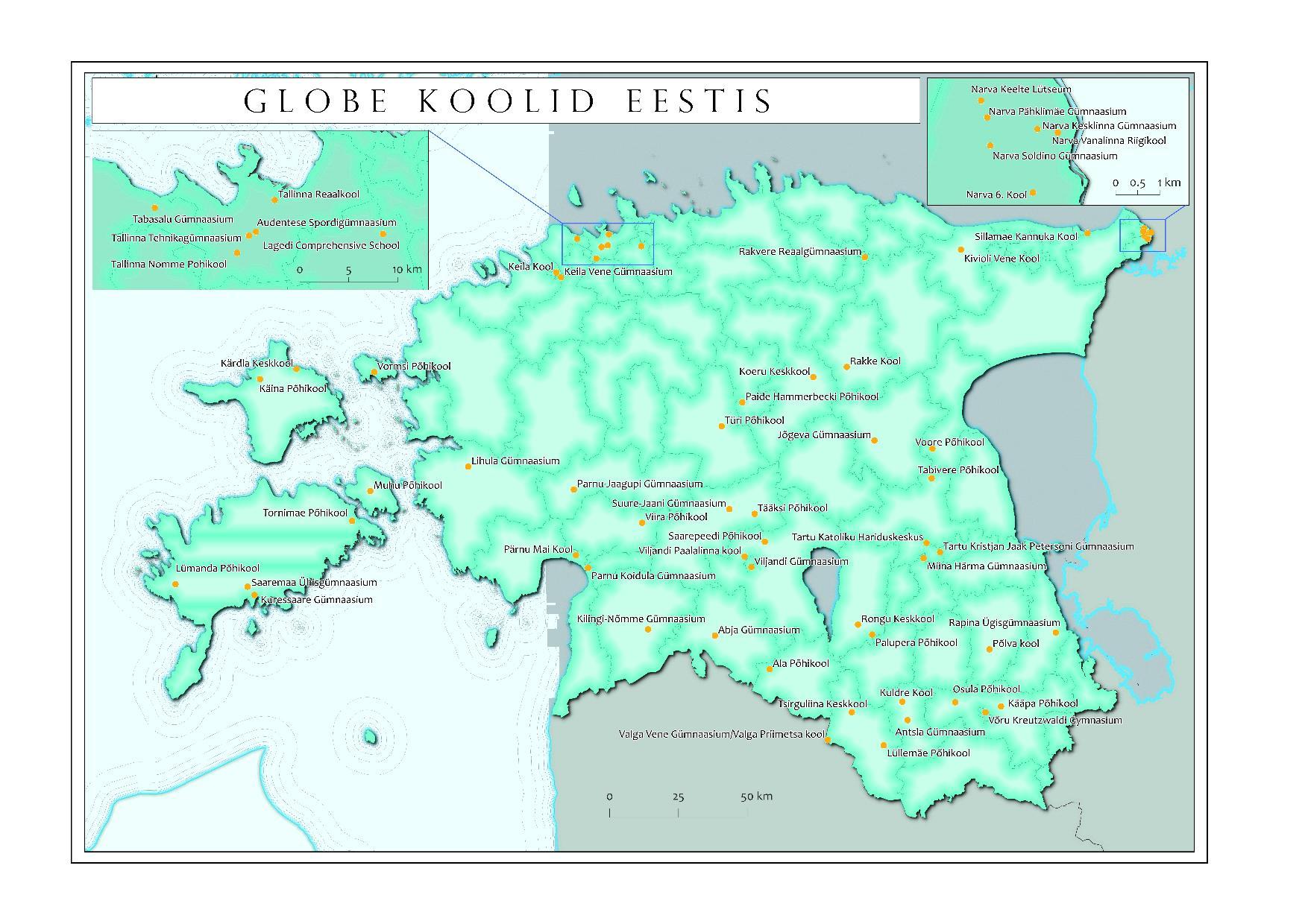 GLOBE koolid Estis